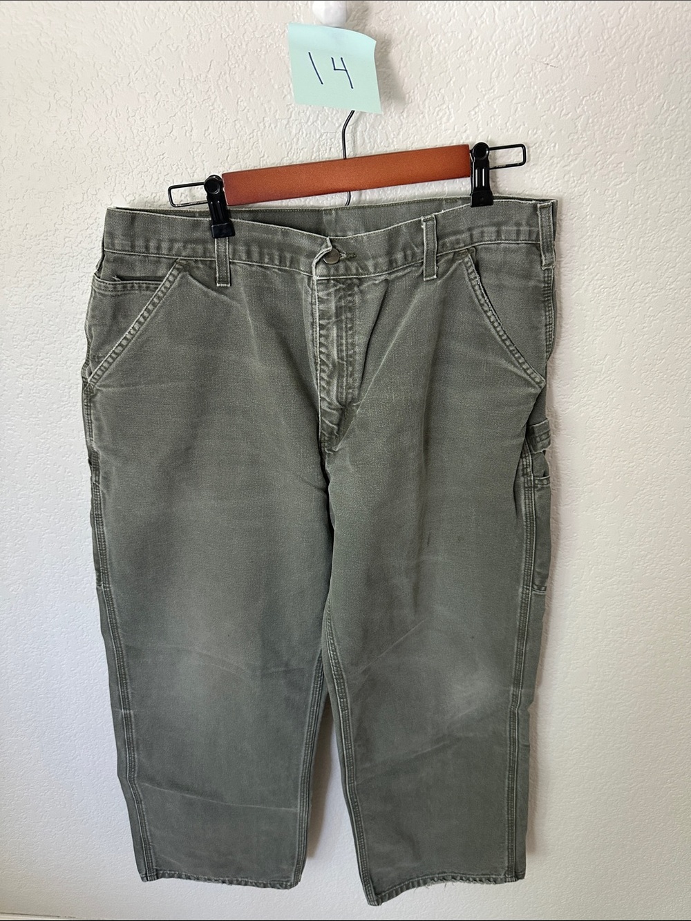 Carhartt Olive Green Work Pants